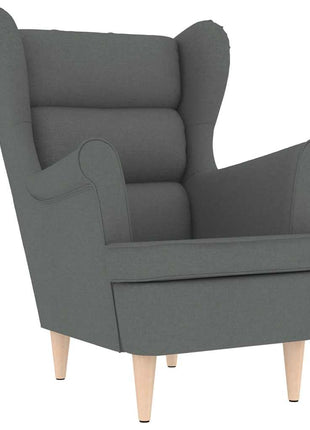 Fauteuil 74x84x100 cm stof donkergrijs