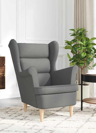 Fauteuil 74x84x100 cm stof donkergrijs