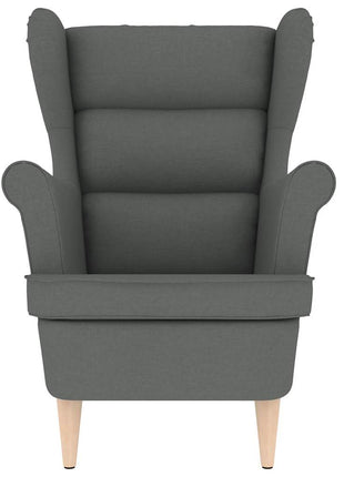 Fauteuil 74x84x100 cm stof donkergrijs