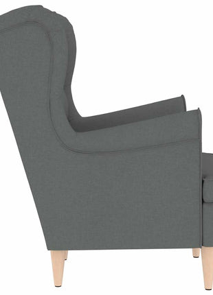 Fauteuil 74x84x100 cm stof donkergrijs