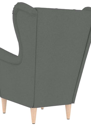 Fauteuil 74x84x100 cm stof donkergrijs