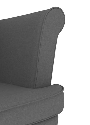 Fauteuil 74x84x100 cm stof donkergrijs