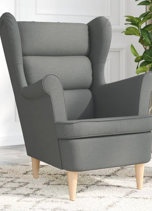 Fauteuil 74x84x100 cm stof donkergrijs