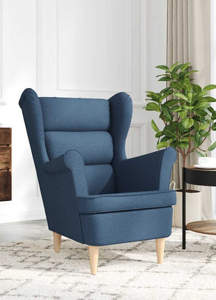 Fauteuil 74x84x100 cm stof blauw