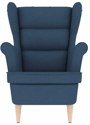 Fauteuil 74x84x100 cm stof blauw