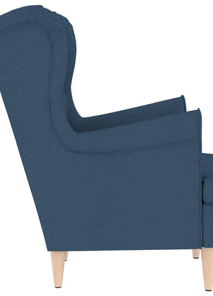Fauteuil 74x84x100 cm stof blauw