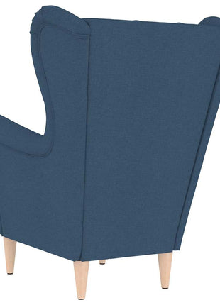 Fauteuil 74x84x100 cm stof blauw