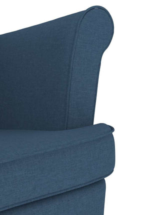 Fauteuil 74x84x100 cm stof blauw