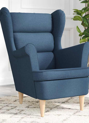 Fauteuil 74x84x100 cm stof blauw