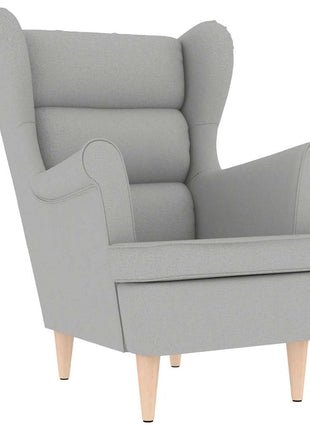 Fauteuil 74x84x100 cm stof wolkengrijs