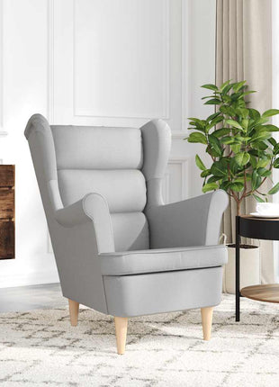 Fauteuil 74x84x100 cm stof wolkengrijs