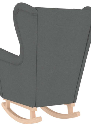 Schommelstoel 74x90x102 cm stof donkergrijs