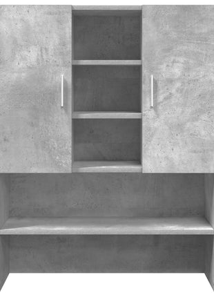 Wasmachinekast 70,5x25,5x90 cm betongrijs