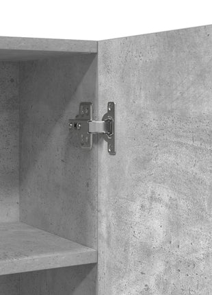 Wasmachinekast 70,5x25,5x90 cm betongrijs