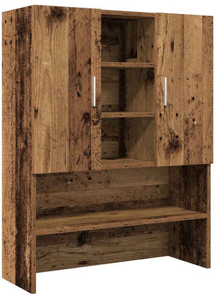 Wasmachinekast 70,5x25,5x90 cm oud houtkleurig