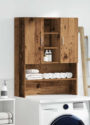 Wasmachinekast 70,5x25,5x90 cm oud houtkleurig