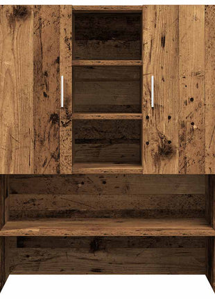 Wasmachinekast 70,5x25,5x90 cm oud houtkleurig