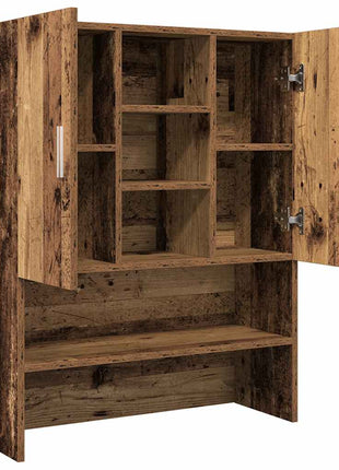 Wasmachinekast 70,5x25,5x90 cm oud houtkleurig
