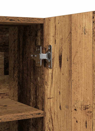Wasmachinekast 70,5x25,5x90 cm oud houtkleurig