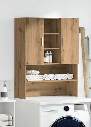Wasmachinekast 70,5x25,5x90 cm artisanaal eikenkleur