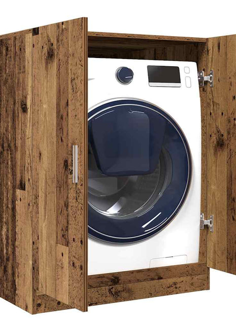 Wasmachinekast 70,5x71,5x91,5 cm oud houtkleurig