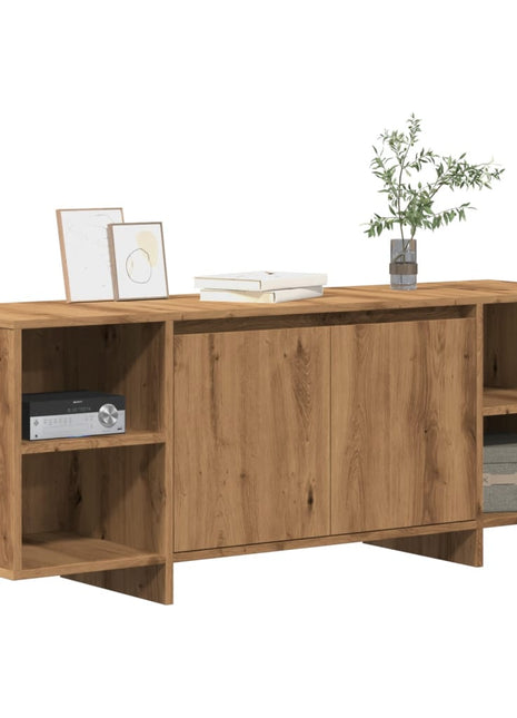 Tv-Meubel 130X35X50 Cm Bewerkt Hout Kleurig