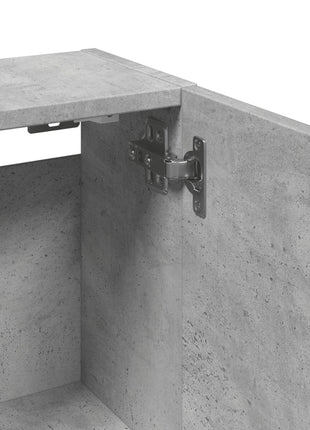 Badkamerkast wandgemonteerd 32x20x67 cm betongrijs