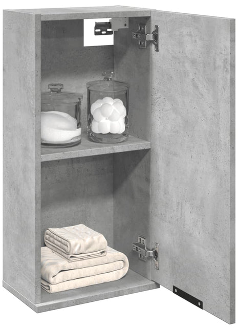 Bathroom cabinet wall mounted 32x20x67 cm concrete gray