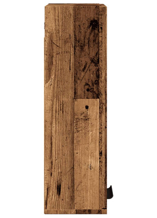 Badkamerkast wandgemonteerd 32x20x67 cm oud houtkleurig