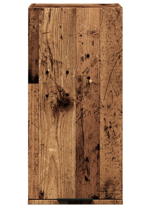 Badkamerkast wandgemonteerd 32x20x67 cm artisanaal eikenkleur