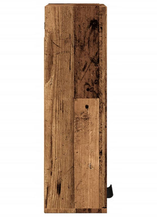 Badkamerkast wandgemonteerd 32x20x67 cm artisanaal eikenkleur