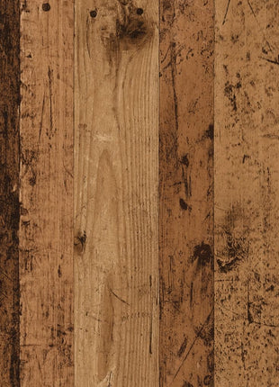 Badkamerkast wandgemonteerd 32x20x67 cm artisanaal eikenkleur