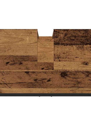Wastafelkast 60x30x60 cm bewerkt hout oud houtkleurig