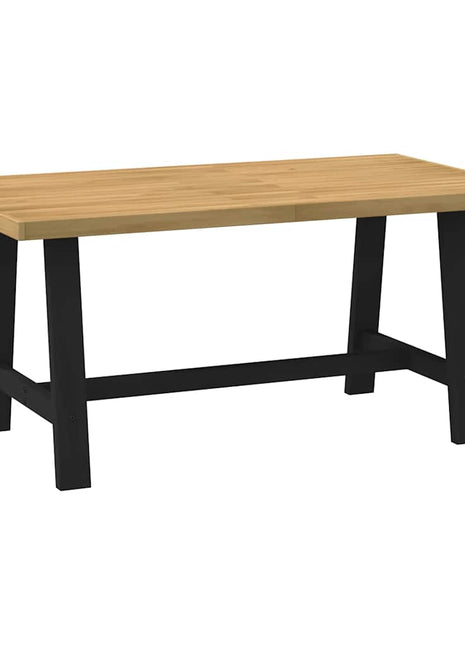 Eettafel NOAIN A-vormige poten 160x90x75 cm massief hout