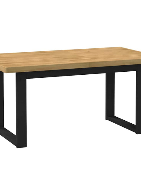 Eettafel NOAIN U-vormige poten 160x90x75 cm massief hout