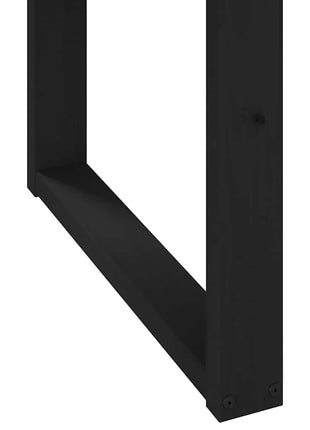 Eettafel NOAIN U-vormige poten 160x90x75 cm massief hout