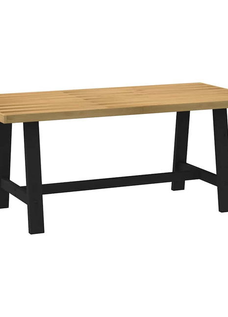 Eettafel NOAIN A-vormige poten 180x90x75 cm massief hout