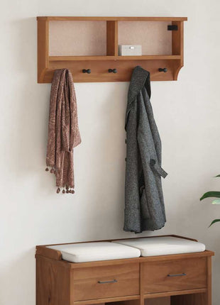Wandkapstok SANDNES 87x12x35 cm massief grenenhout