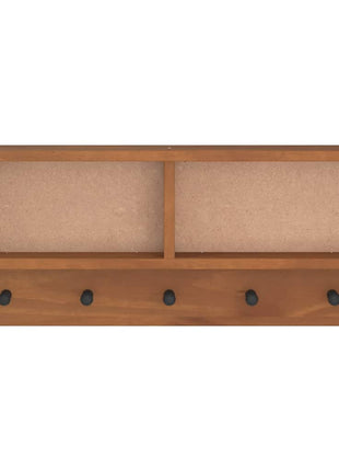Wandkapstok SANDNES 87x12x35 cm massief grenenhout