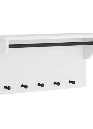Wandkapstok SANDNES wit 87x30x42 cm massief grenenhout