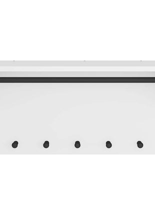 Wandkapstok SANDNES wit 87x30x42 cm massief grenenhout