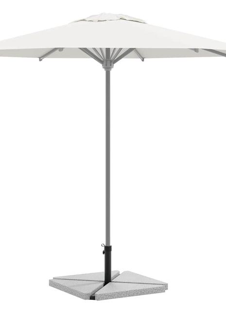 5-delige Set parasolvoeten voor in de tuin graniet en staal