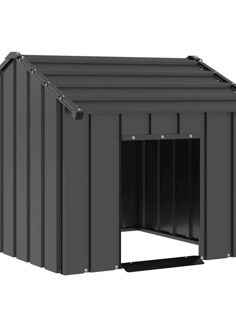 Hondenhok met dak 85x107x81 cm gegalvaniseerd staal