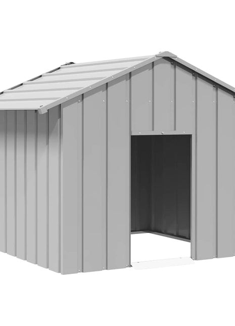 Hondenhok met dak 131x101x102 cm gegalvaniseerd staal