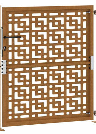 Poort met kruisontwerp 105x105 cm weervast staal