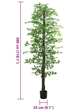 Kunst Ficus Plant 2016 Bladeren 300 cm groen