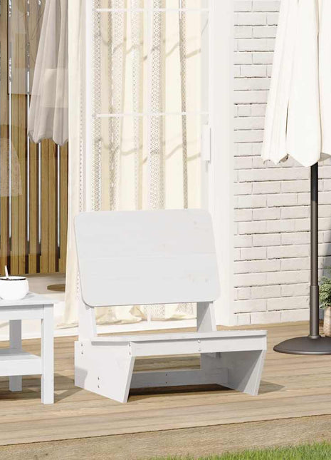 Tuinstoel 60x64x70,5 cm massief grenenhout wit