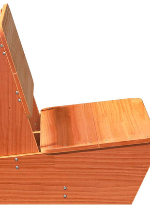Tuinstoel 60x64x70,5 cm massief grenenhout wasbruin