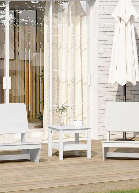 Tuinstoelen 2 st 60x64x70,5 cm massief grenenhout wit