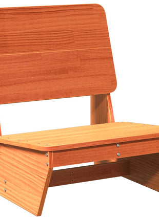 Tuinstoelen 2 st 60x64x70,5 cm massief grenenhout wasbruin